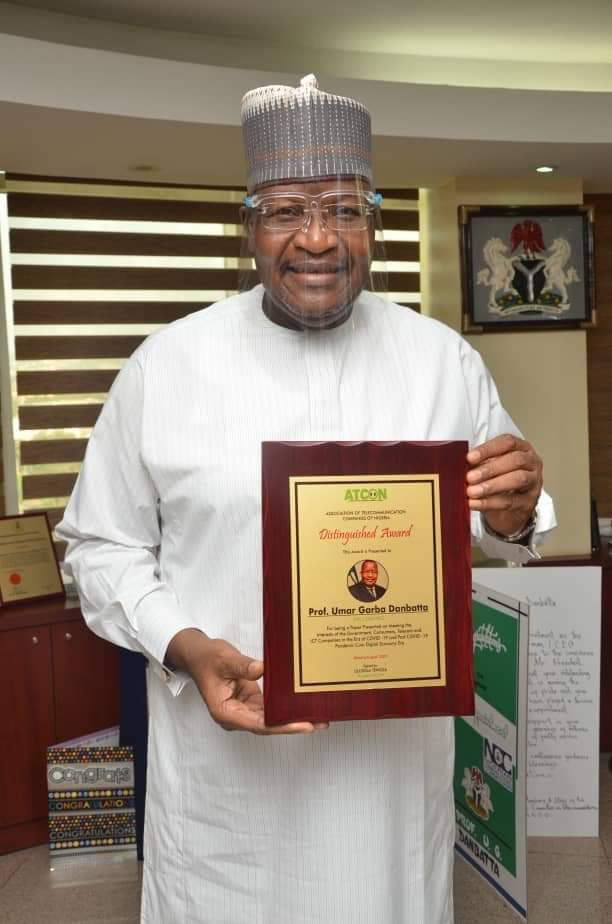 NCC Boss, Danbatta Receives Distinguished Award from ATCON