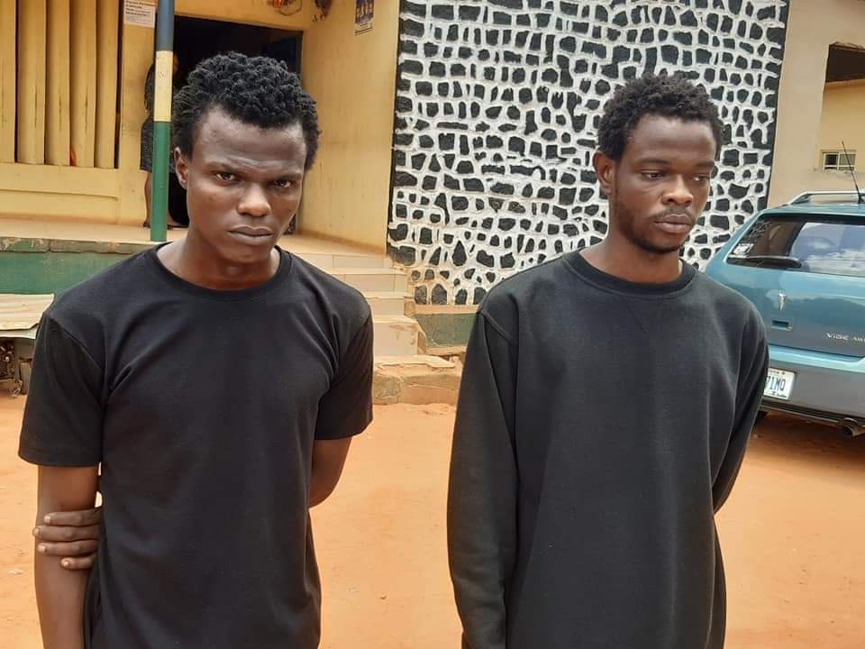 ANAMBRA STATE:THE ARREST OF TWO ROBBERY SUSPECTS OF SAME PARENTS