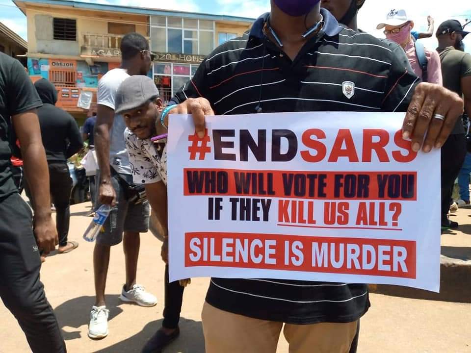 Youths In Their Hundreds Join The #EndSARS Movement In Awka
