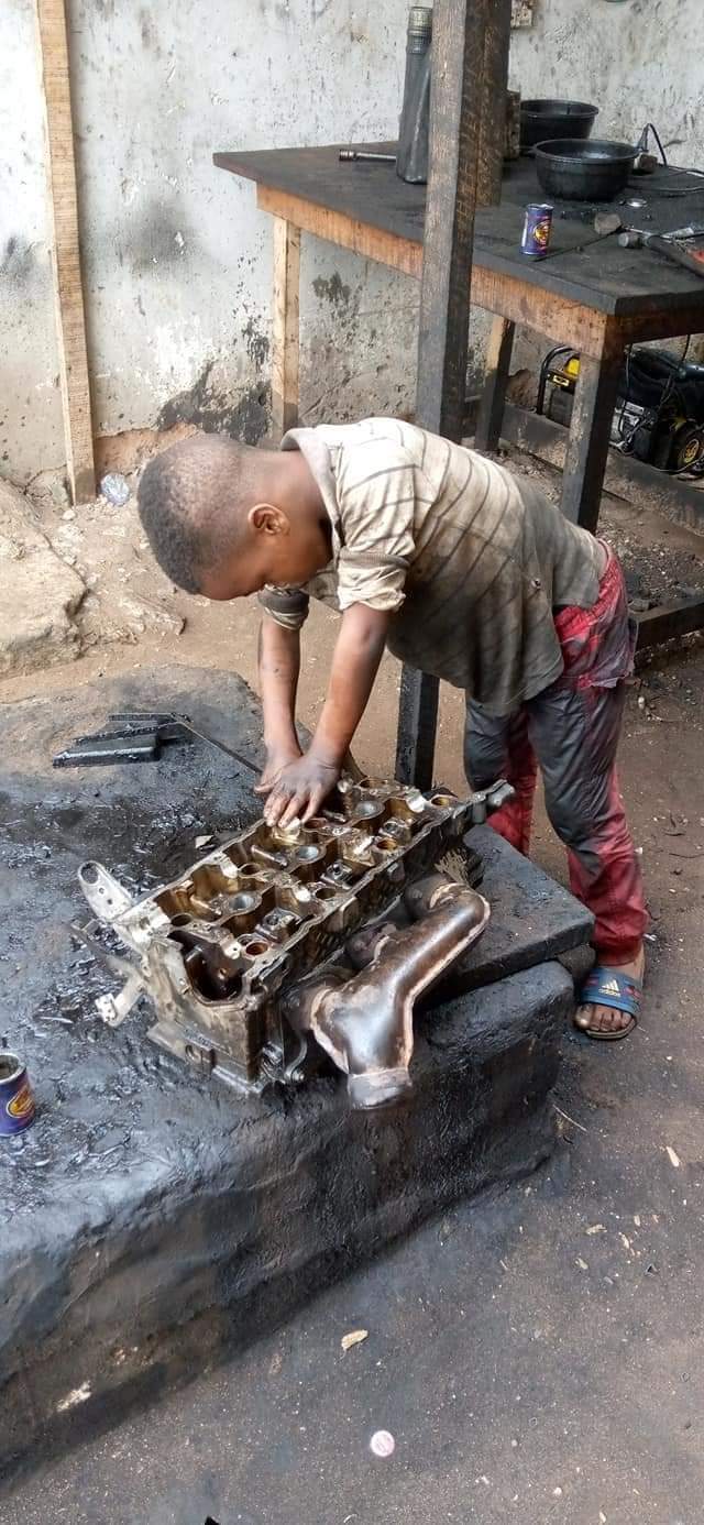 MEET BENJAMIN THE 6 YEARS AUTO MECHANIC