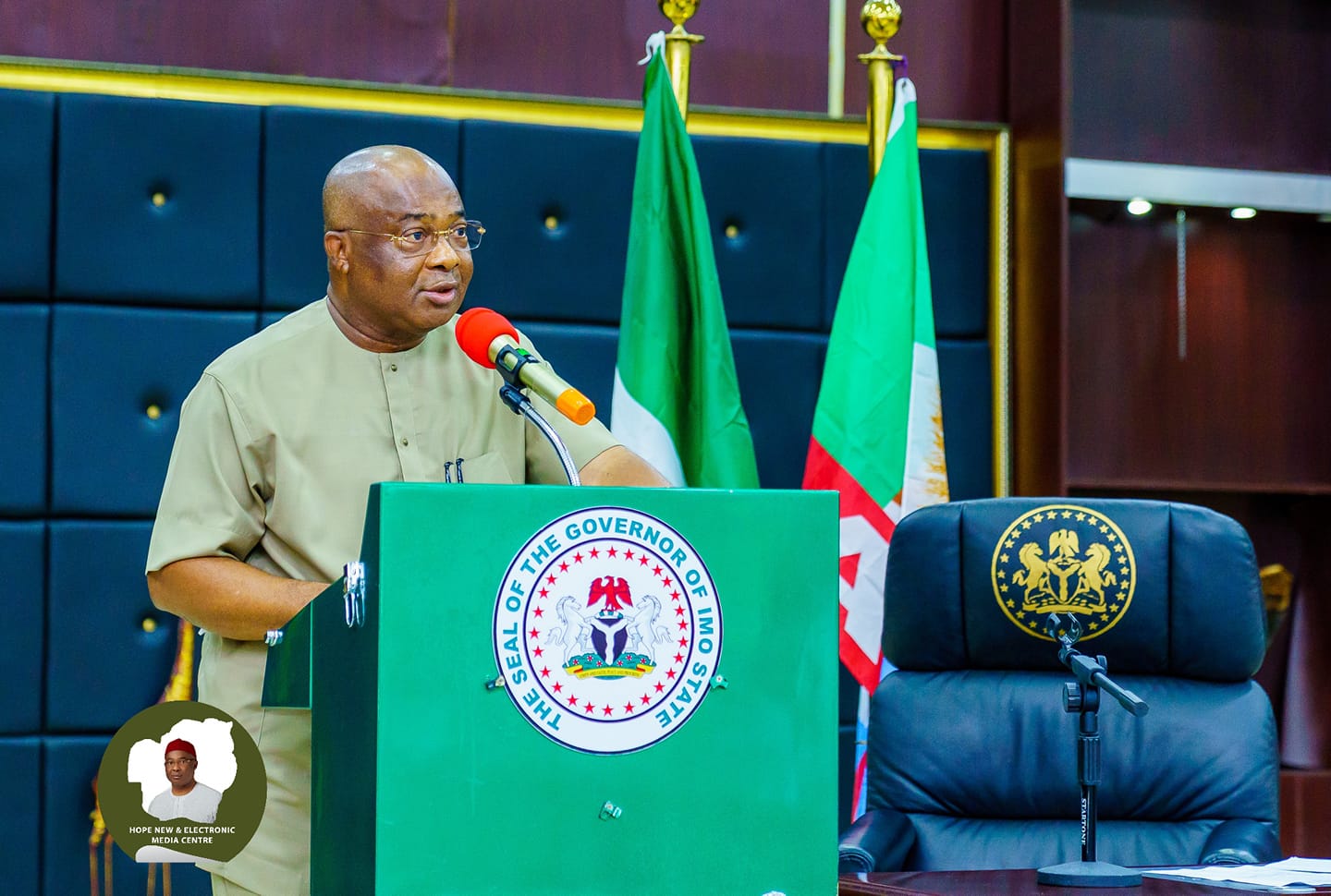 DIGITAL COMPLIANCE SERVES YOU BETTER AS GOV. UZODIMMA PAYS ALL CIVIL SERVANTS BANKING UNDER NWANNEGADI MICROFINANCE BANK