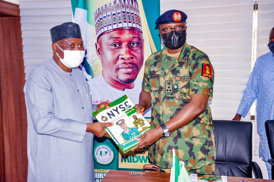 GOVERNOR FINTIRI RECEIVES IN AUDIENCE THE DIRECTOR GENERAL NYSC