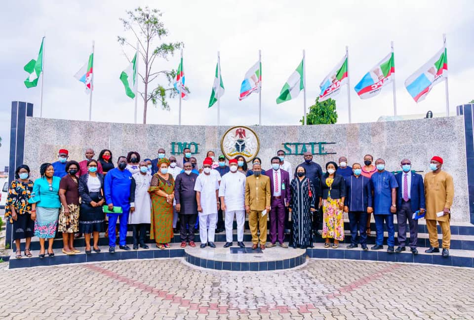 GOVERNOR UZODIMMA INAUGURATES COMMITTEE MEMBERS OF THE IMO STATE HEALTH & INVESTMENT SUMMIT 2021