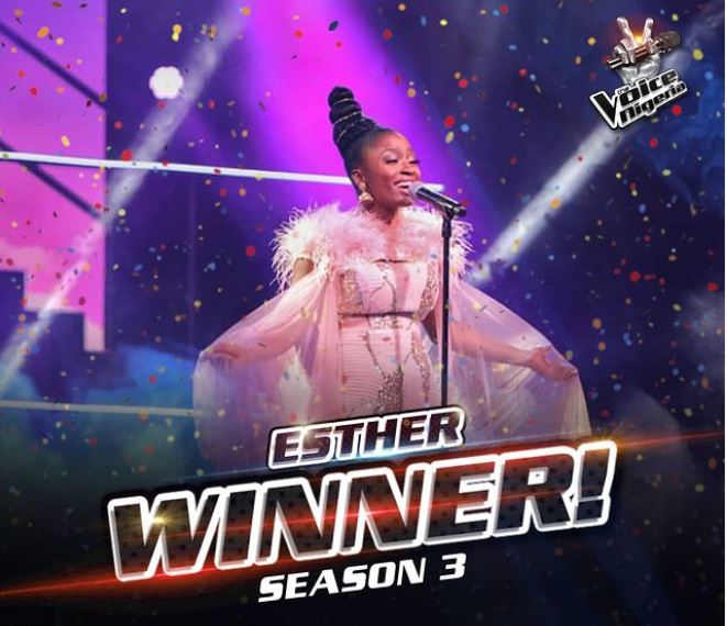 ESTHER BENYEOGO EMERGES AS THE WINNER OF THE VOICE NIGERIA SEASON 3