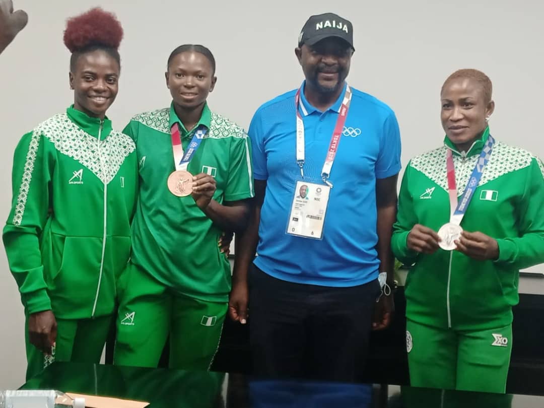 Silver Medalist Blessing Oborududu and bronze medalist Ese Brume have been rewarded with their cash reward of $10,000 and $7500