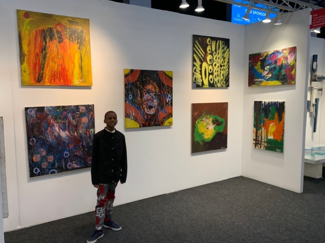 CHILD ART PRODIGY KANYEYACHUKWU TAGBO – OKEKE’S WORKS THRILL ADMIRERS AND COLLECTORS AT THE NEW YORK ART EXPO AND UNICEF