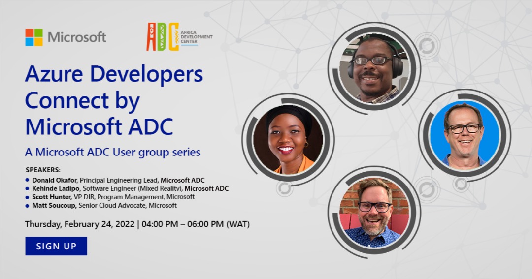 MICROSOFT AFRICA DEVELOPMENT CENTER (ADC) CONNECTS DEVELOPERS THROUGH ITS USER GROUP SERIES, AZURE DEVELOPERS CONNECT