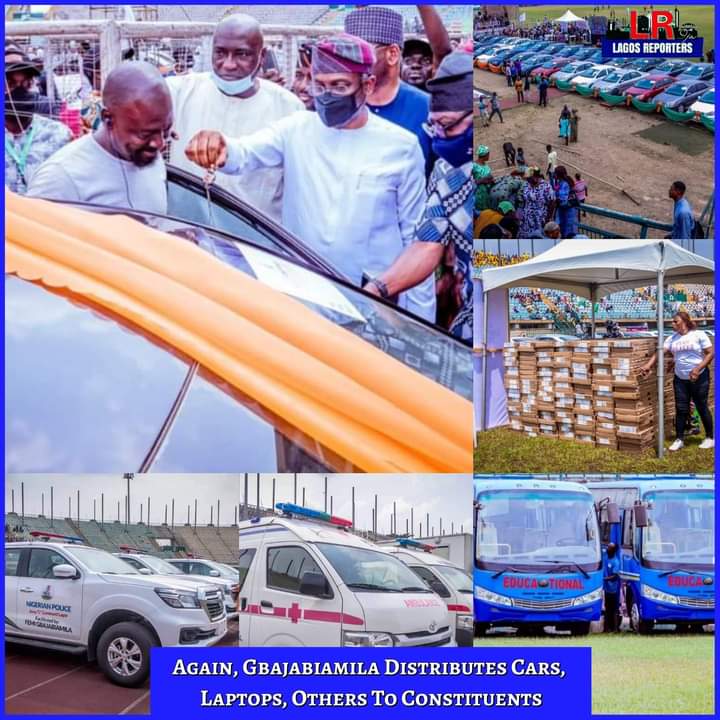 Again, Gbajabiamila Distributes Cars, Laptops, Others To Constituents