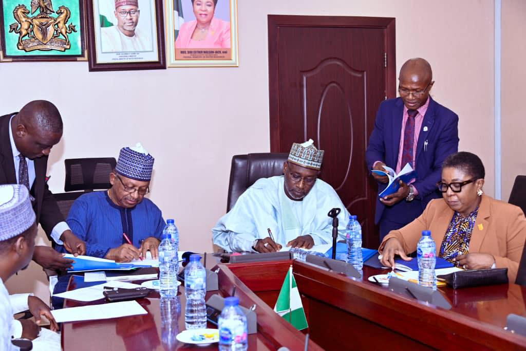 WATER MINISTER SIGNS MOU WITH HEALTH MINISTER ON THE ROLL OUT OF HEALTHWASH PROGRAMME TOWARDS ENDING OPEN DEFECATION