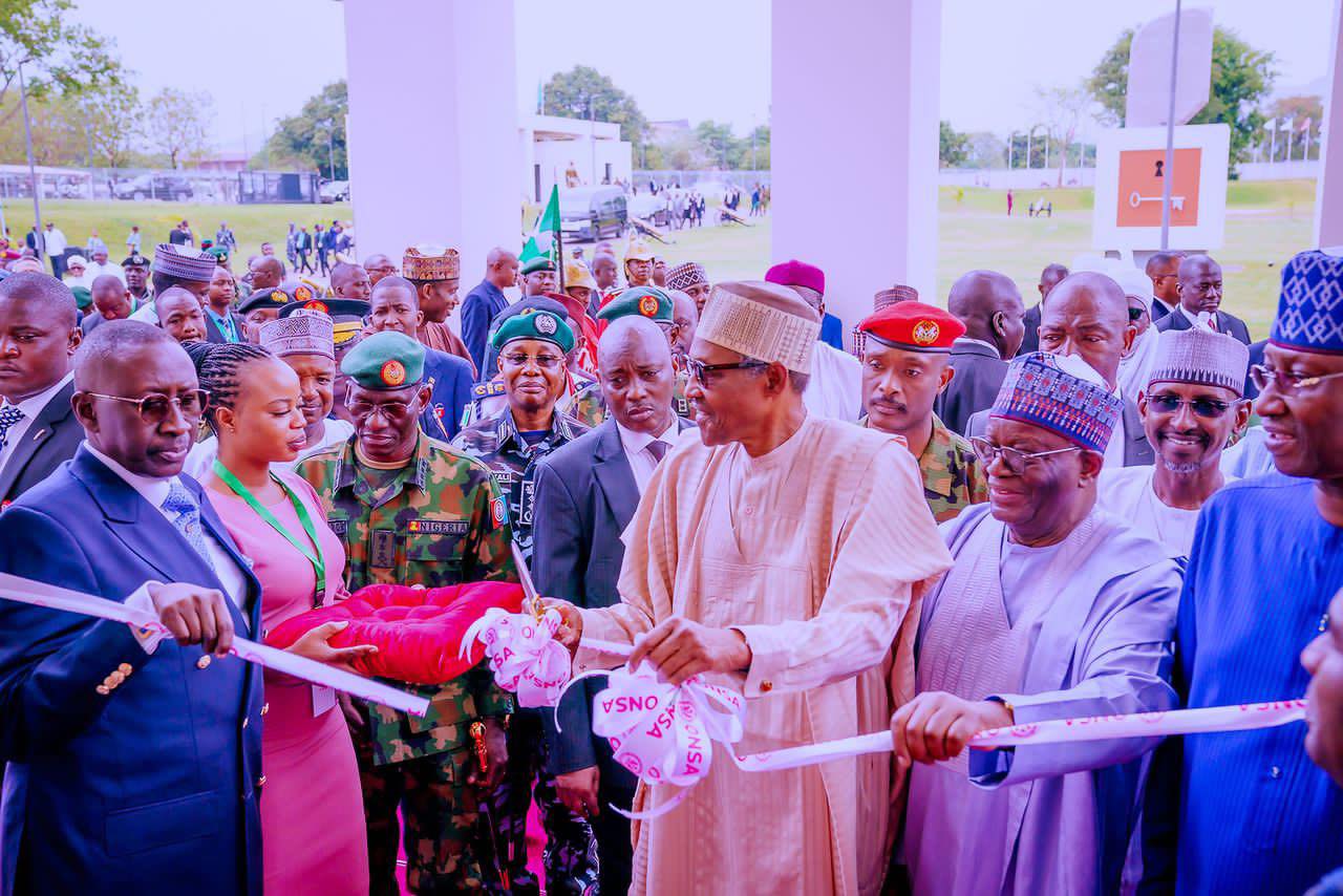 PRESIDENT BUHARI INAUGURATES GAME CHANGING NATIONAL COUNTERTERRORISM CENTRE, NEW ONSA BUILDING