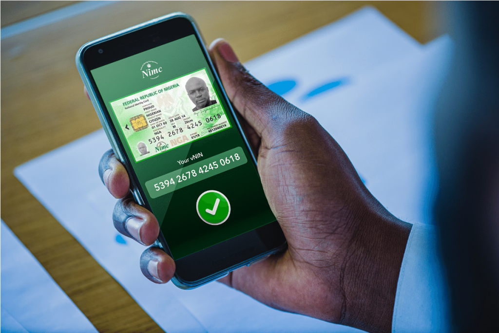 Virtual NIN Generation Verification Generate VNIN