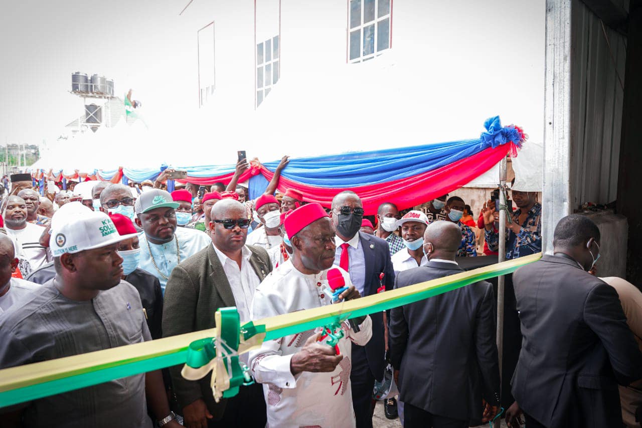 Governor Soludo Commisions Milton Steel Manufacturing Company In Anambra State