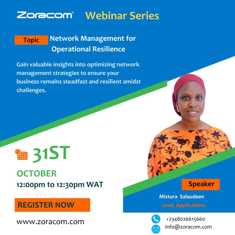 ZORACOM Empowers Nigerian Business Executives with Vital Network Management Knowledge in a Free Webinar Series