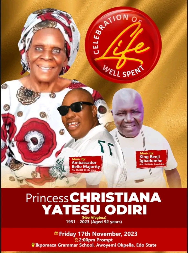 Late Princess Christiana Odiri Laid to Rest in Benin City
