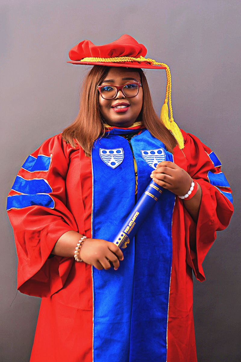 Dr. Glory Enyinnaya Inspires Graduates to Embrace Transformative Impact of Ph.D. Journey