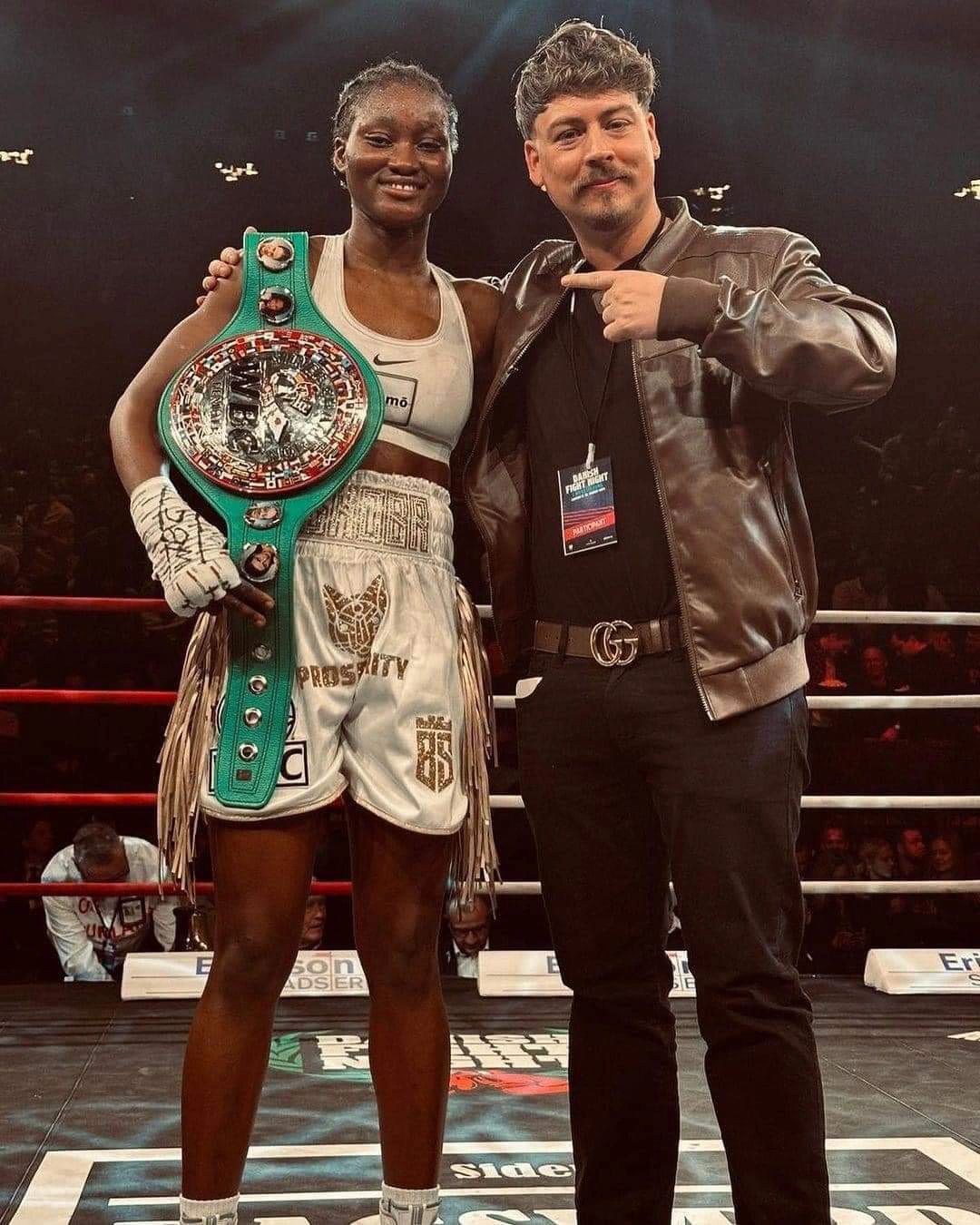 Elizabeth Oshoba Makes History as the First Nigerian Female Boxer to Secure a World Title