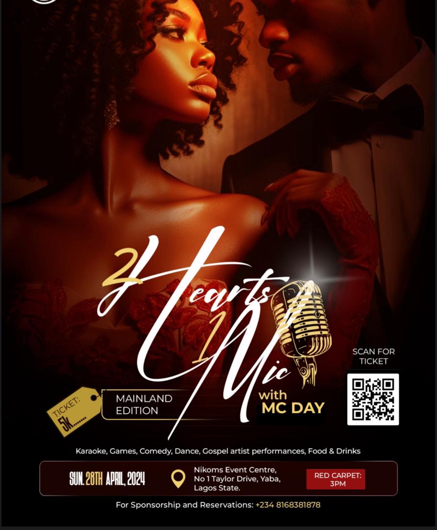 Successful “2 HEARTS 1 MIC” Event Concludes: A Night of Unwinding and Networking in Lagos