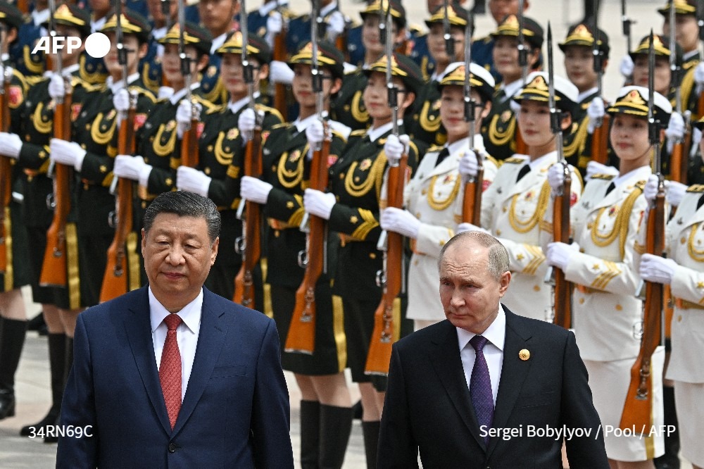 Russian President Vladimir Putin Meets with Chinese Leader Xi Jinping in Beijing
