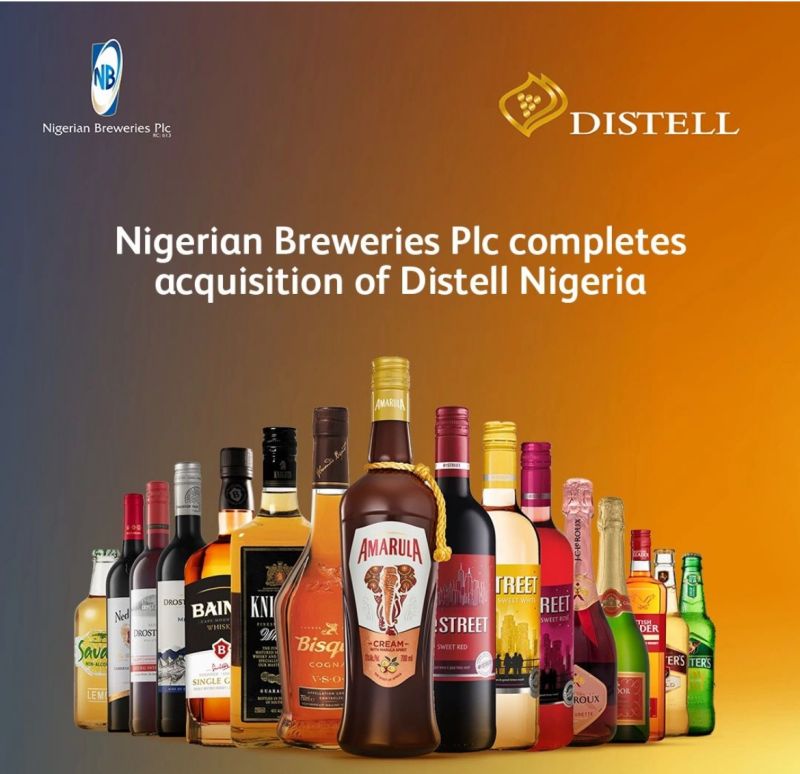 Nigerian Breweries Completes Acquisition of Distell Nigeria