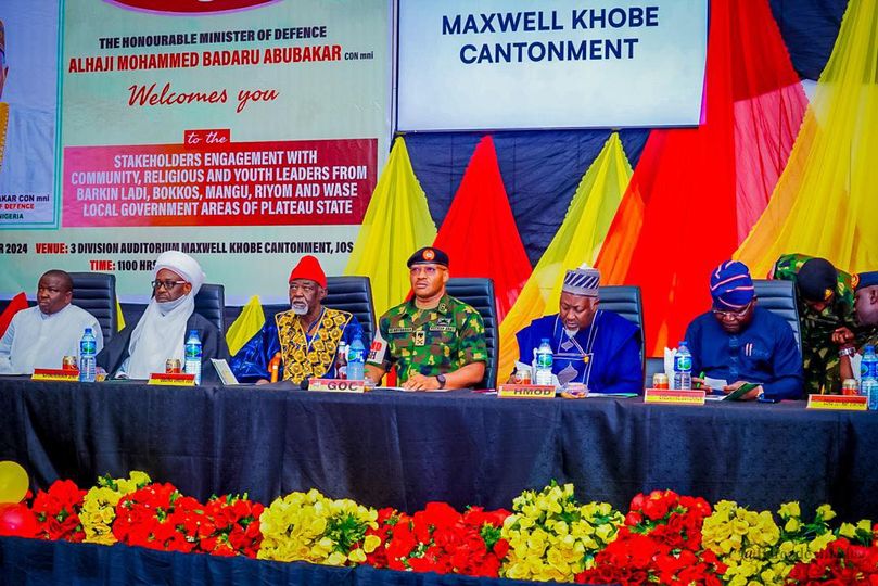 Defence Minister Badaru Engages Stakeholders on Plateau State Security, Commends Military Efforts