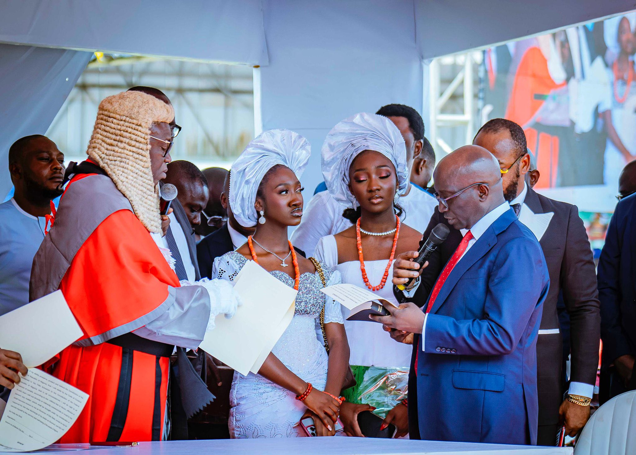 PRESIDENT TINUBU CONGRATULATES SENATOR OKPEBHOLO ON EDO GOVERNORSHIP INAUGURATION