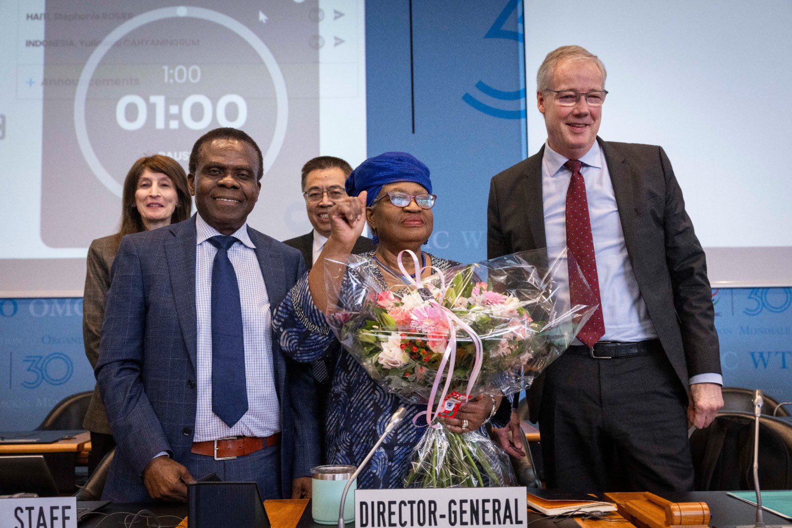 Ngozi Okonjo-Iweala Celebrates Reappointment as WTO Director-General, Commits to Global Trade Reforms