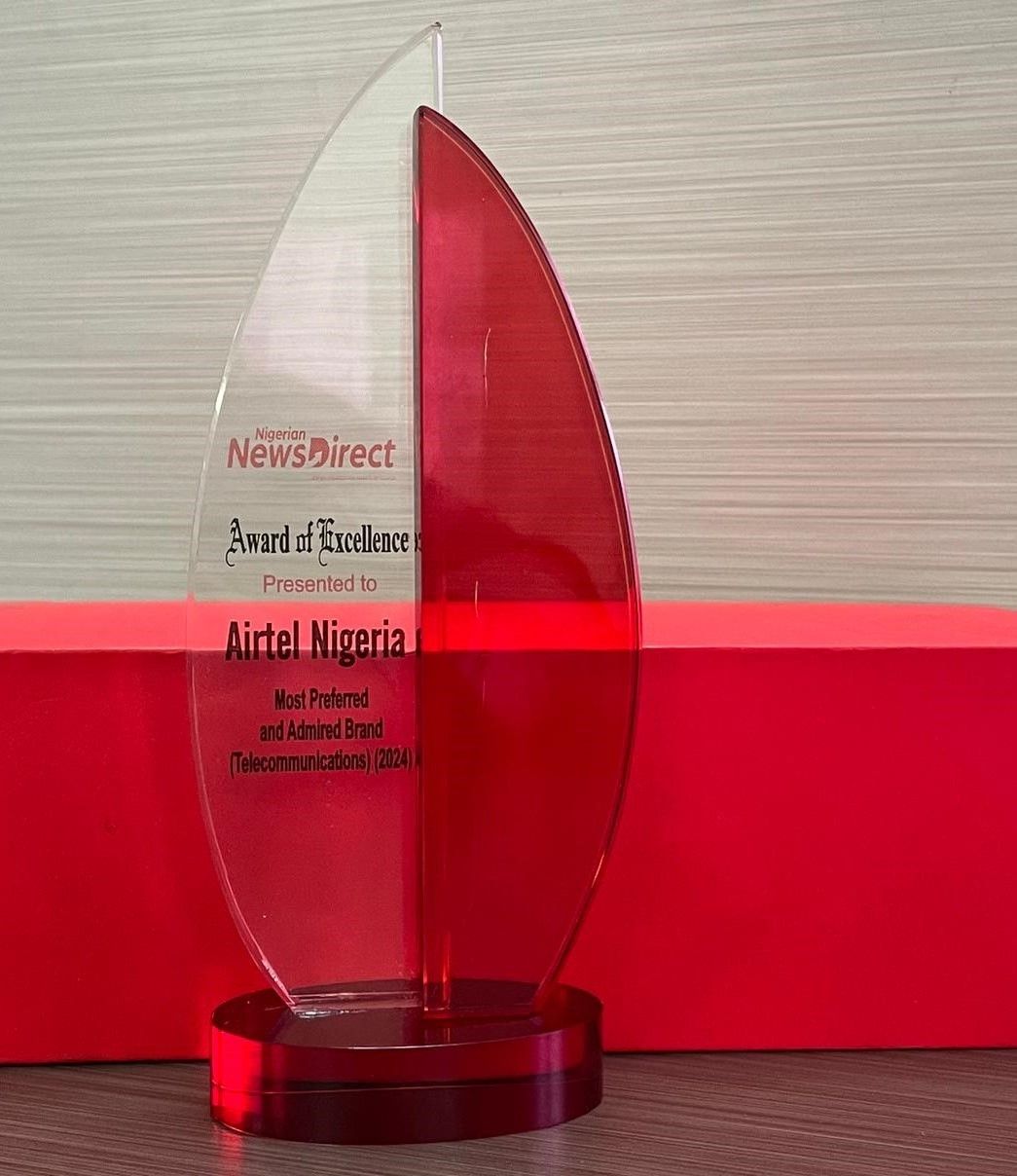 Airtel Nigeria Named Most Preferred and Admired Telecommunications Brand at Nigerian NewsDirect Awards