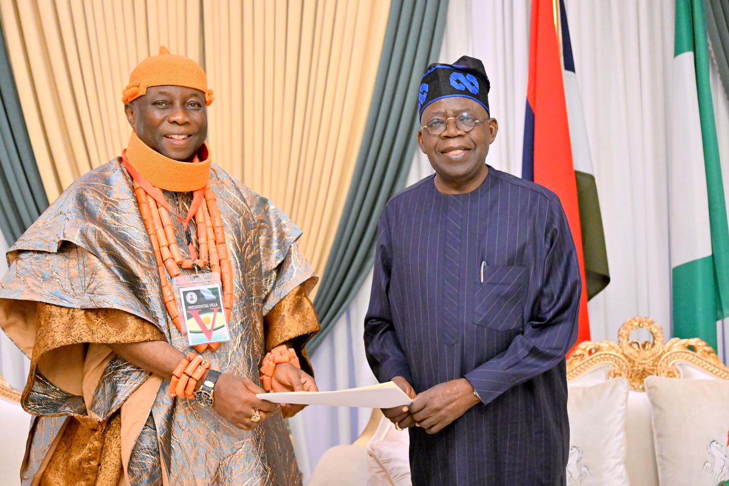President Tinubu Hosts Asagba of Asaba at State House