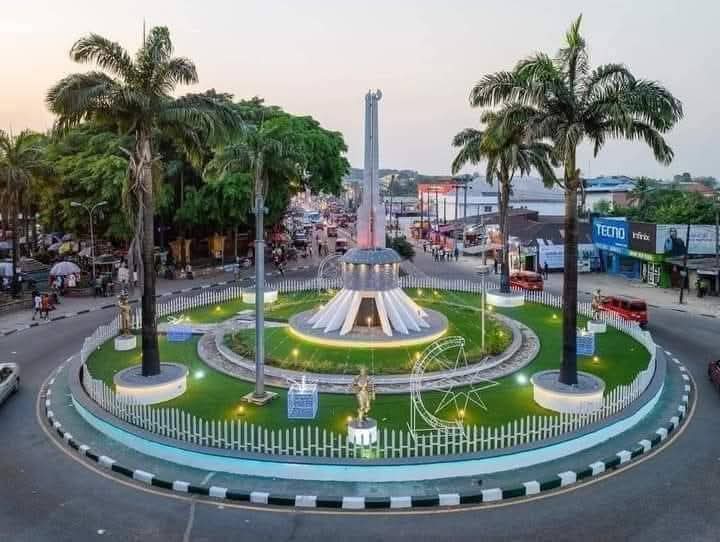 Abia Government Unveils Modern Number One Roundabout on Port Harcourt Road, Aba