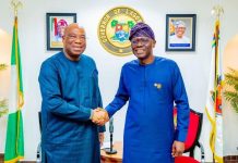 Today at Lagos House, Marina, I inaugurated the Board of the Lagos State Sports Trust Fund.