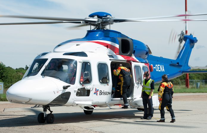 Bristow Helicopters' AgustaWestland AW189 makes first commercial flight.
